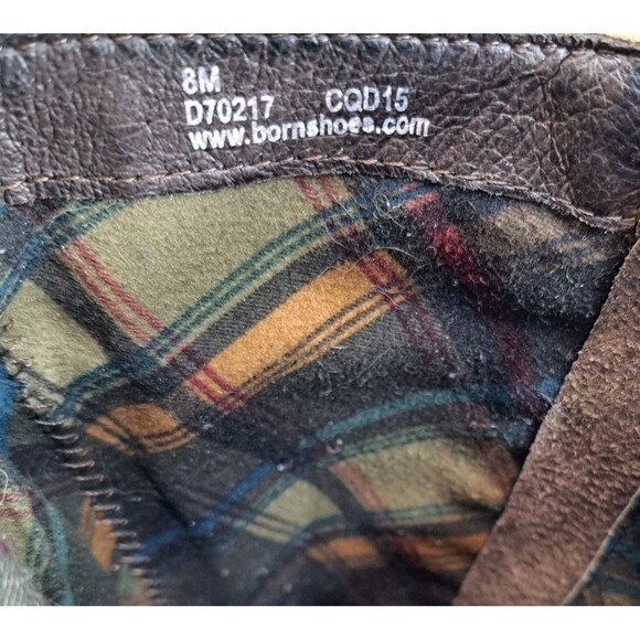 Born Kendell Moto Boots Women's Size 8 M Brown Leather Riding Biker Boots - Picture 7 of 8